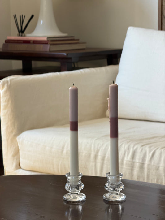 Vela Candelabro palo rosa