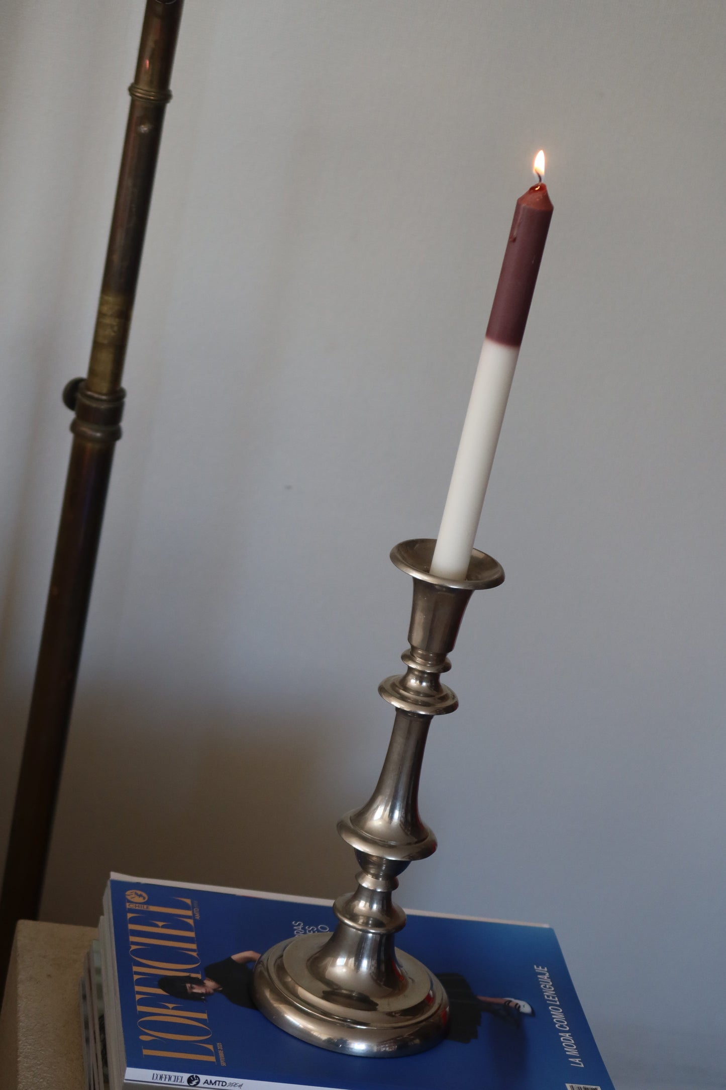 Vela Candelabro Burdeo